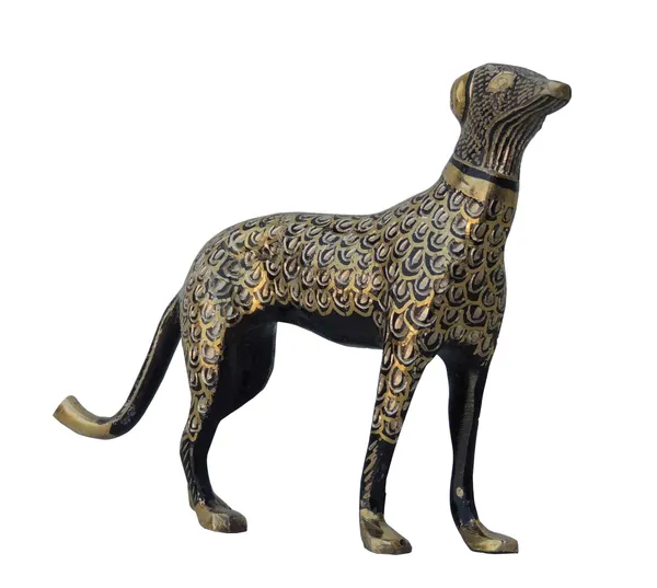 Brass_Showpiece_Dog_Statue_-_8x1.5x5_inch_(AN050_B)
