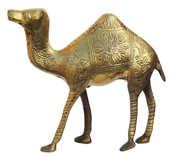 Brass_Showpiece_Camel_Polish_Statue_-_7.2x2.2x6.5_Inch_(AN074_A)