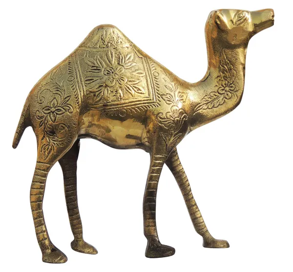 Brass_Showpiece_Camel_Polish_Statue_-_7.2x2.2x6.5_Inch_(AN074_A)