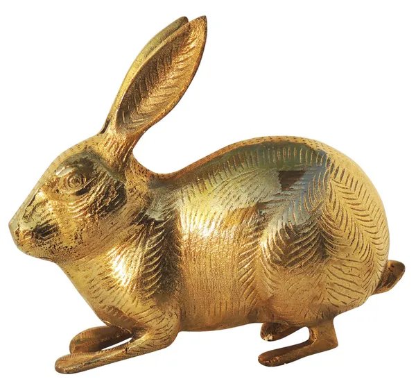 Brass_Showpiece_Rabbit_Statue_-_7.5x3x6.5_Inch_(AN077_C)
