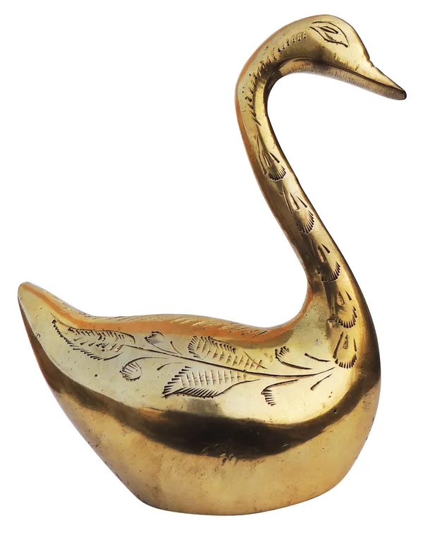 Brass_Showpiece_Duck_Statue_-_4.5x2.2x6.5_Inch_(AN103)
