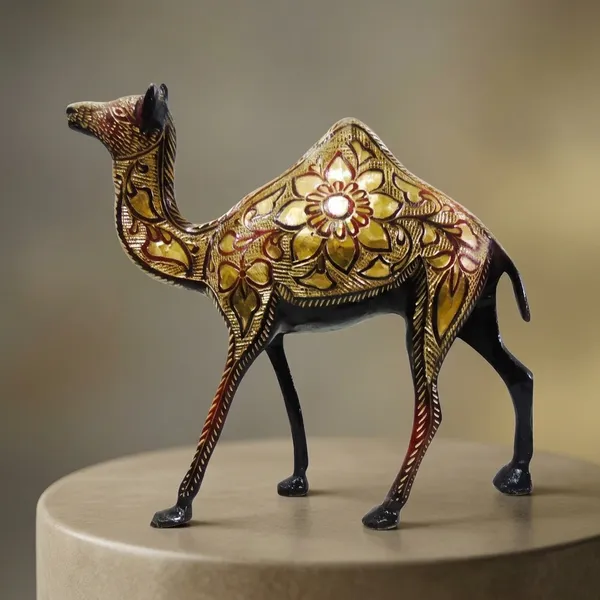 Brass_Showpiece_Camel_Statue_-_9x2.5x8.3_inch_(AN142_C)