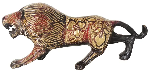 Brass_Showpiece_Lion_Statue_-_8.5x2x3.5_Inch_(AN179_A)
