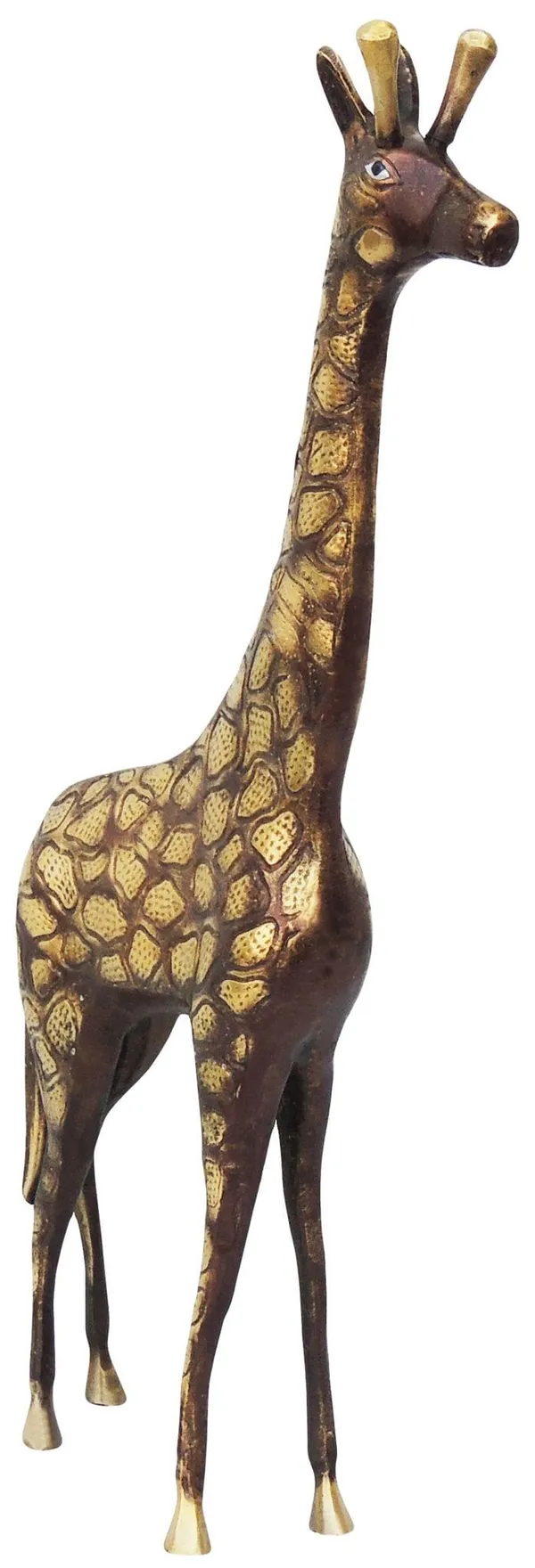 Brass_Showpiece_Standing_Giraffe_Statue_-_6.5x2.5x16.5_inch_(AN188_B)