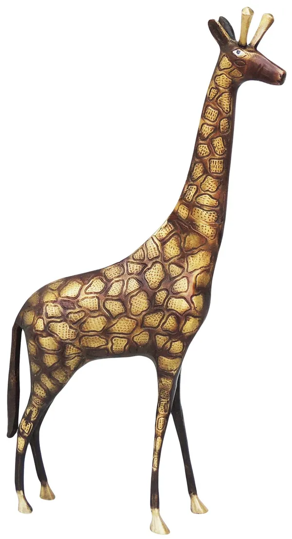 Brass_Showpiece_Standing_Giraffe_Statue_-_6.5x2.5x16.5_inch_(AN188_B)