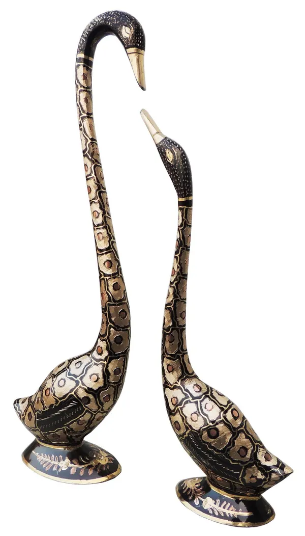 Brass_Showpiece_Swan,_Saras_Statue_-_12x2.8x17.5_inch_(AN214_E)