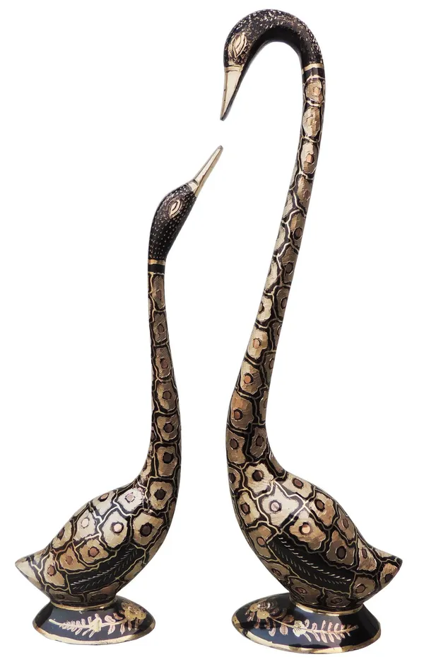 Brass_Showpiece_Swan,_Saras_Statue_-_12x2.8x17.5_inch_(AN214_E)