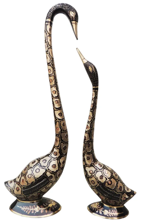 Brass_Showpiece_Swan,_Saras_Statue_-_12x2.8x17.5_inch_(AN214_E)