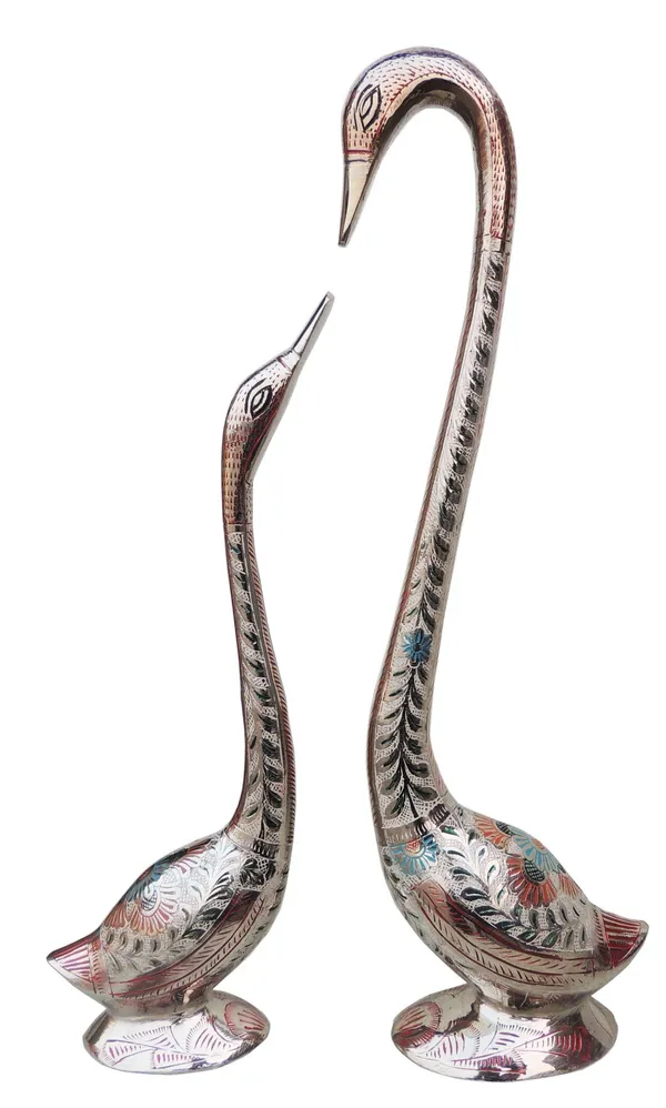 Brass_Showpiece_Duck_Pair_Statue_-_12x2.8x17.8_inch_(AN220_A)