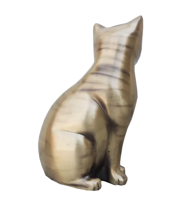 Brass_Showpiece_Cat_Statue_-_4.6x3.3x7.2_inch_(AN222_C)
