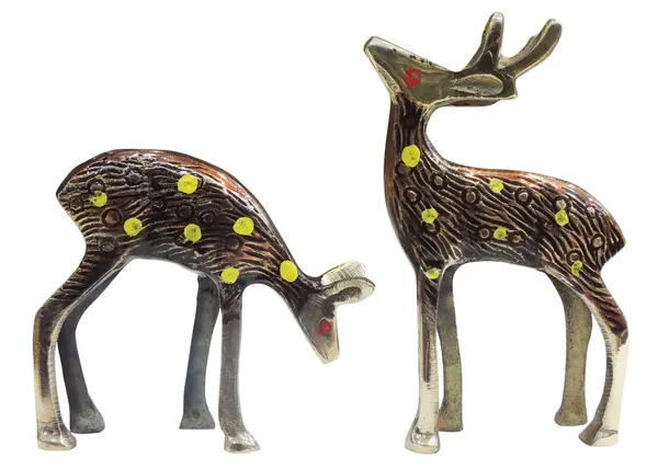 Brass_Showpiece_Deer_Statue_-_3.5x1.1x5.5_Inch_(AN228_A)