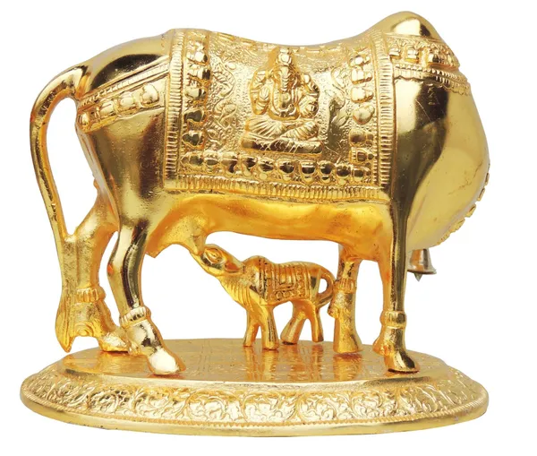 Showpiece_Cow_&_Calf_Statue_-_9.5x6.5x7.5_inch_(AS129_G)
