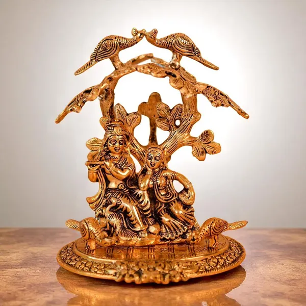 Showpiece_Radha_Krishna_Statue_Under_Tree-_7.5x5.5x8_inch_(AS134_G)