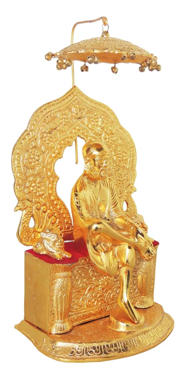 Aluminium_Sai_Baba_Sitting_GOld-7x5x13.5_(AS151_G)