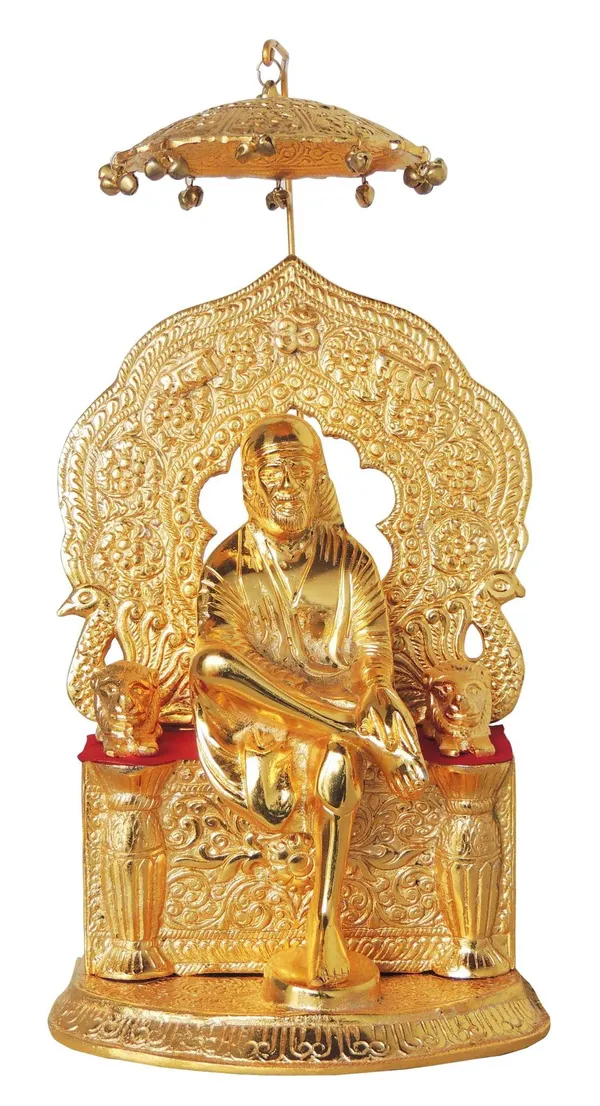 Aluminium_Sai_Baba_Sitting_GOld-7x5x13.5_(AS151_G)