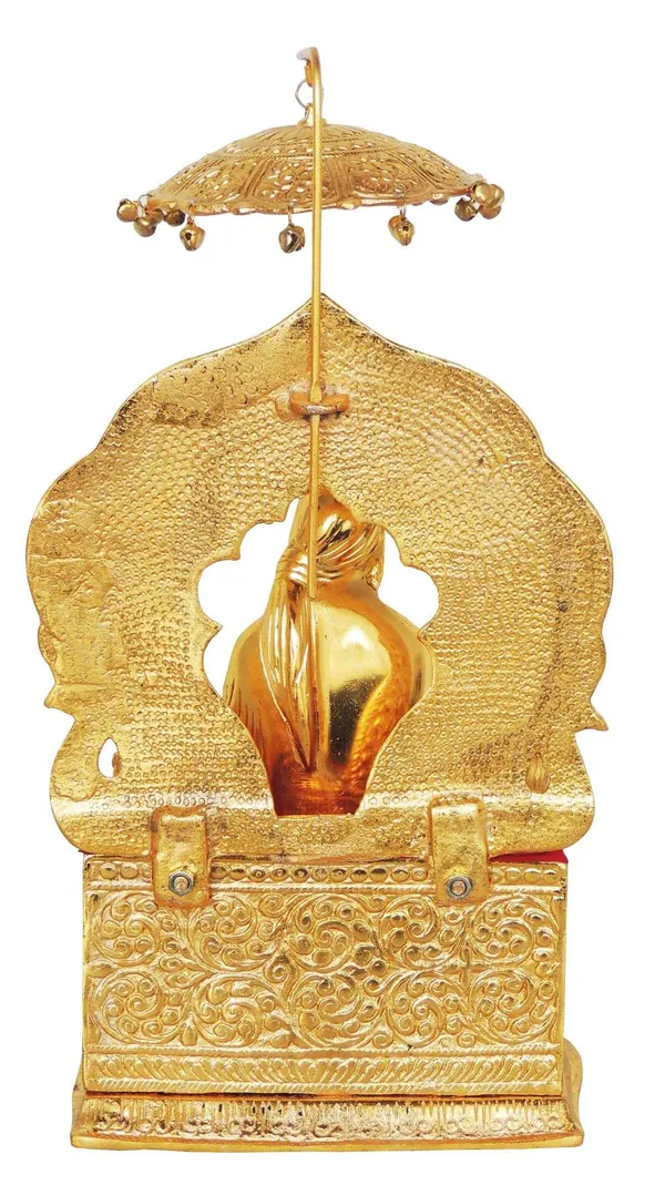 Aluminium_Sai_Baba_Sitting_GOld-7x5x13.5_(AS151_G)