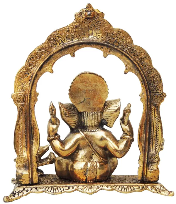 Showpiece_Ganeshji_darbar_big_gold_-_8.5x5x10_inch_(AS175_G)