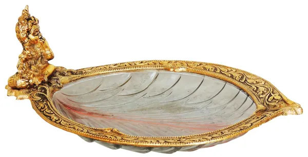 Aluminium_With_Glass_Showpiece_Laddu_Gopal_Plate_Statue_-_11x7x3.9_Inch_(AS178_G)