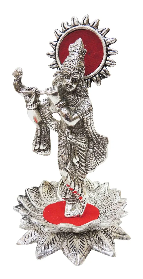 Aluminium_Krishna_Silver_-3.5x3.5x6.5_Inches_(AS200_S)