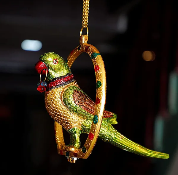 Aluminium_Showpiece_Wall_Hanging_Parrot_Statue_-_10x8x8.5_Inch_(AS207_D)