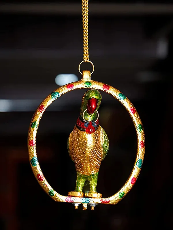 Aluminium_Showpiece_Wall_Hanging_Parrot_Statue_-_10x8x8.5_Inch_(AS207_D)