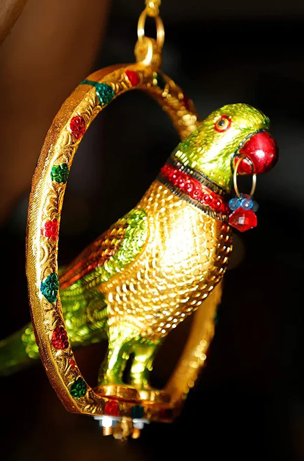 Aluminium_Showpiece_Wall_Hanging_Parrot_Statue_-_10x8x8.5_Inch_(AS207_D)