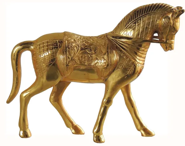 Aluminium_Showpiece_Gold_Horse_Statue_-_13x4x10.2_Inch_(AS212_G)