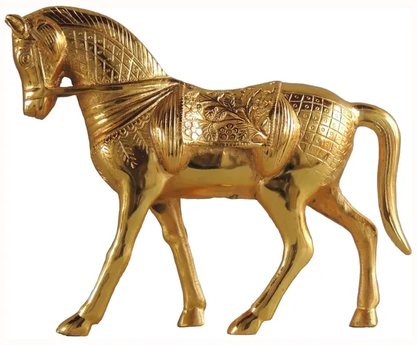 Aluminium_Showpiece_Gold_Horse_Statue_-_13x4x10.2_Inch_(AS212_G)