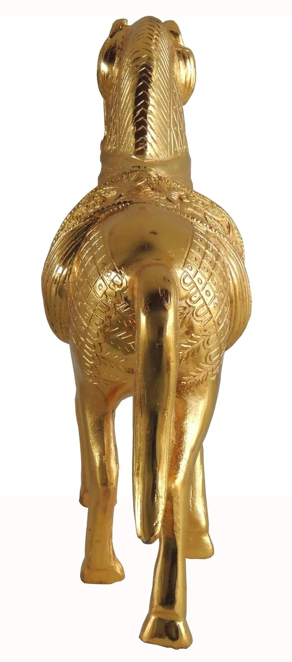 Aluminium_Showpiece_Gold_Horse_Statue_-_13x4x10.2_Inch_(AS212_G)