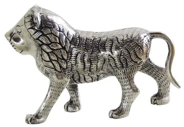 Aluminium_Showpiece_Silver_Lion_Statue_-_9.2x3x5.6_Inch_(AS214_S)