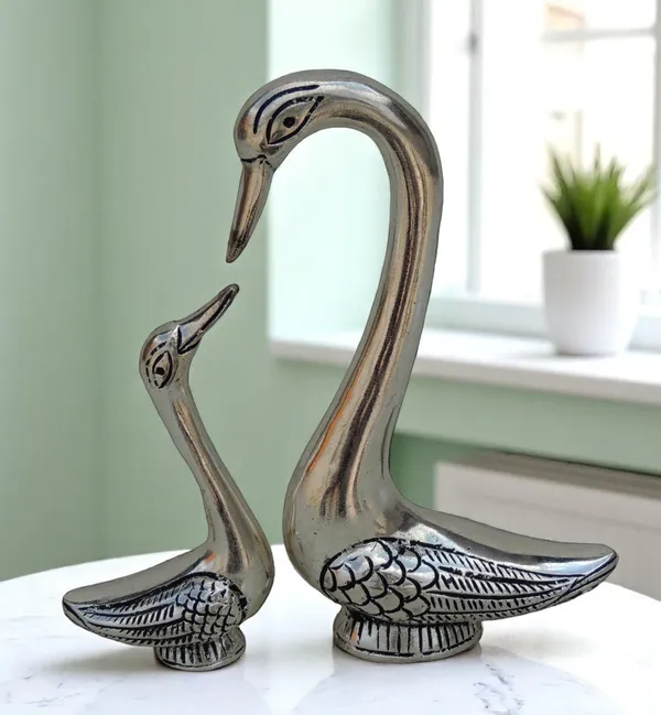 Aluminium_Showpiece_Duck_Pair_-_8x2x8.5_inch_(AS225_S)