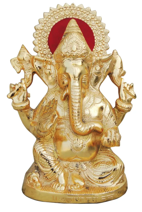 Aluminium_Showpiece_Ganesh_Ji_Statue_With_Gold_Finish_-_6.8x4.3x9.4_inch_(AS244_G)