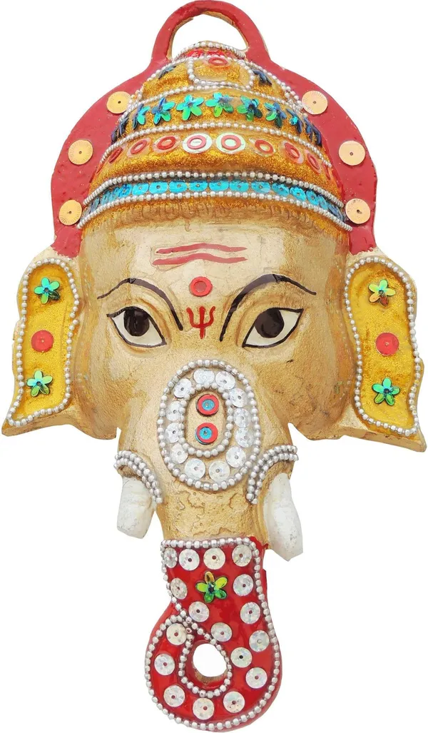 Showpiece_Ganesh_Wall_Hanging_Coloured_-_5.7x2x10.2_inch_(AS251_B)