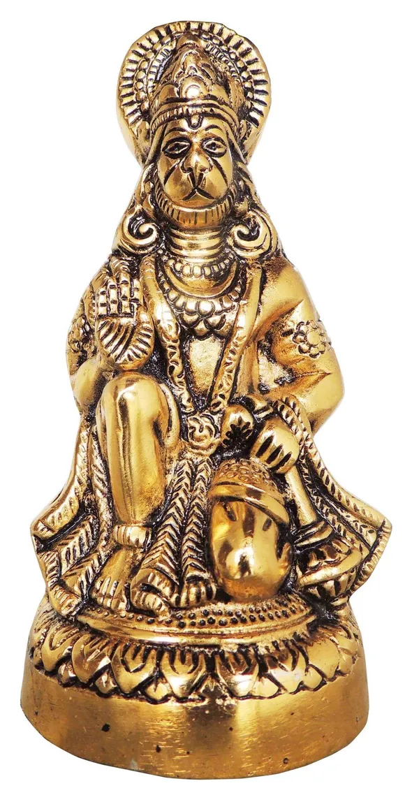 Aluminium_Showpiece_Hanuman_JI_Statue_With_Brass_Antique_Finish_-_3x3x6.2_inch_(AS256_G)