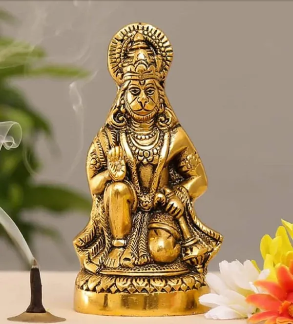 Aluminium_Showpiece_Hanuman_JI_Statue_With_Brass_Antique_Finish_-_3x3x6.2_inch_(AS256_G)