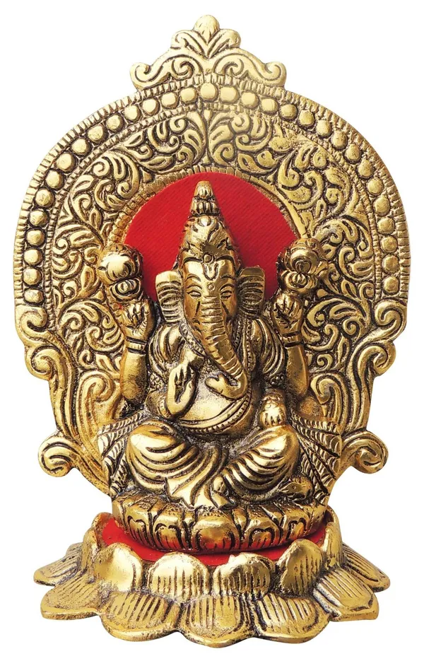 Aluminium_Showpiece_Lotus_Ganesh_Statue_-_4.5x3.3x6.3_Inch_(AS262_G)
