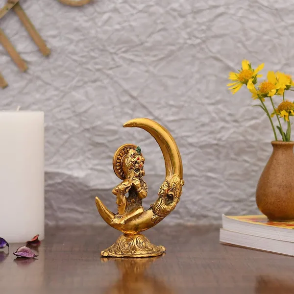 Showpiece_Krishna_On_Moon_Statue_-_5.5x3.8x6.5_inch_(AS305_G)