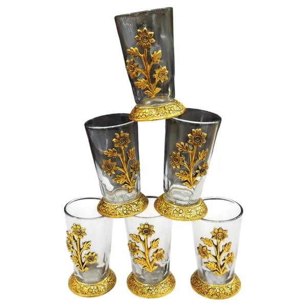 Aluminium_Decorative_6_Pieces_Glass_Set_With_Tray_(AS322_A)