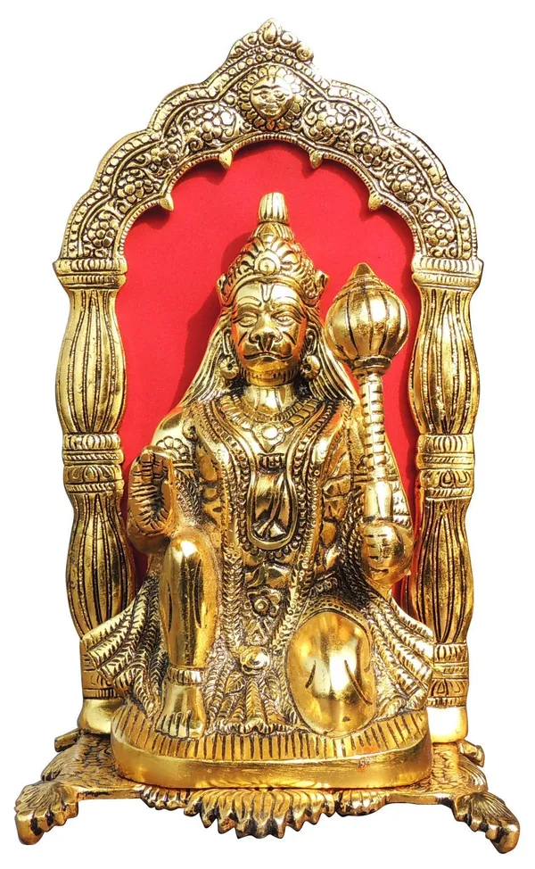 Aluminium_Showpiece_Hanuman_Ji_-_6.1x5.5x12.5_Inch_(AS350_G)
