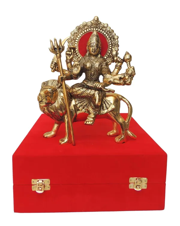 Showpiece_Durga_Ji_Statue_God_Idol_-_8x3.5x10_inch_(AS358_G)