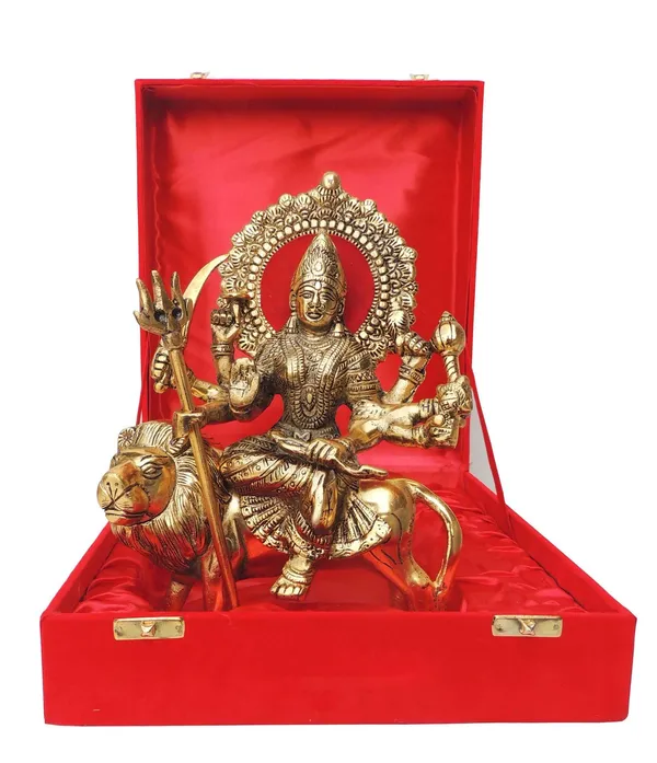 Showpiece_Durga_Ji_Statue_God_Idol_-_8x3.5x10_inch_(AS358_G)
