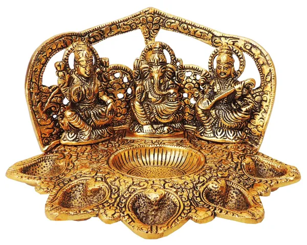 Showpiece_Aluminium_LGS_Wih_5_Deepak_-_8.6x5.9x5_inch_(AS378_G)