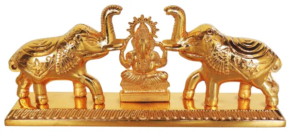 Elegant_Elephant_Design_Sindhur_Dibbi_with_Ganesh_Statue_-_6x1.2x2.5_Inch_(AS398_G)