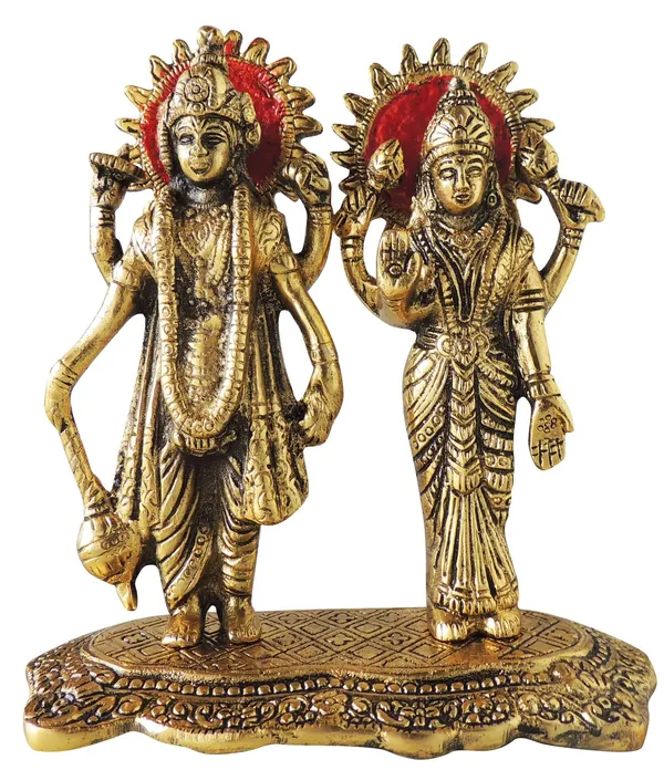 Aluminium_Showpiece_Vishnu_&_Laxmi_Statue_-_6.5x3x7_Inch_(AS400_G)