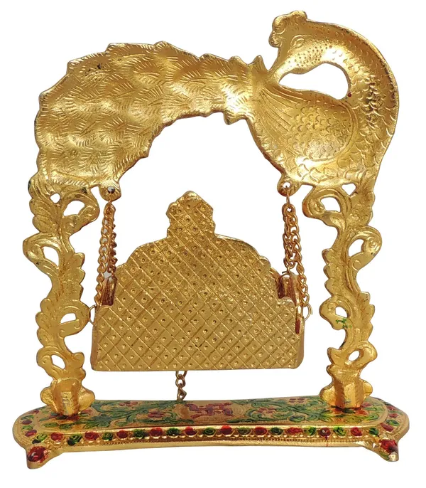 Aluminium_Showpiece_Laddu_Gopla_Jhula_-_9x4x9.5_Inch_(AS426_B)