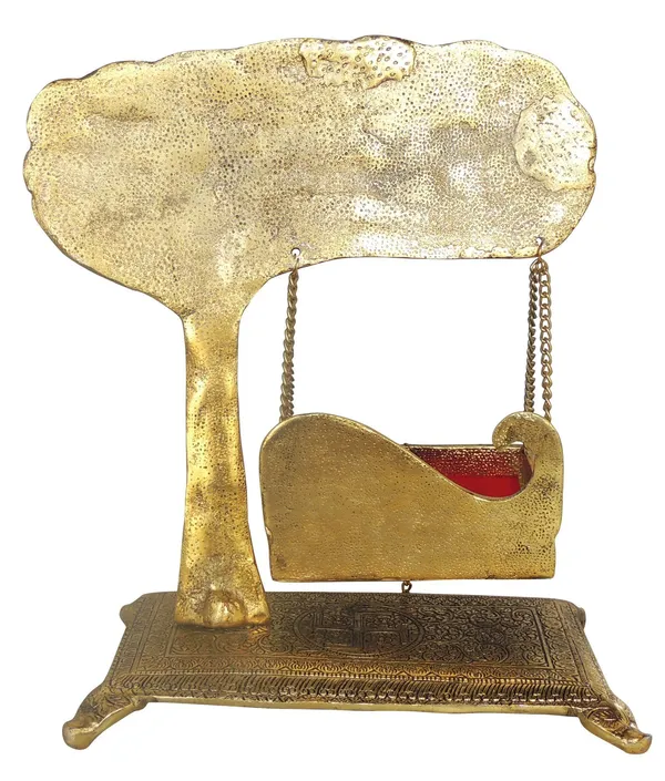 Aluminium_Showpiece_Laddu_Gopla_Jhula_God_Idol_Statue_-_11.2x6.2x12.5_Inch_(AS426_D_)