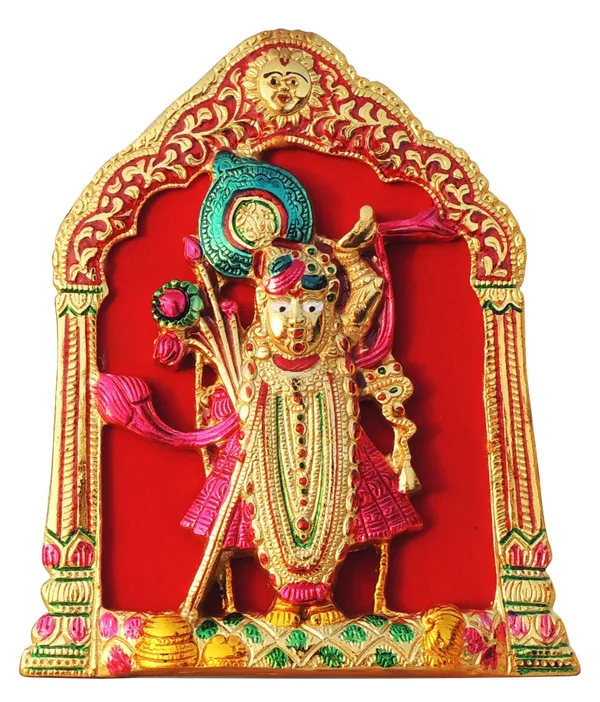 Aluminium_Showpiece_Wall_Hanging_Shree_Nath_Statue_-_7x1x8.2_Inch_(AS433_M)