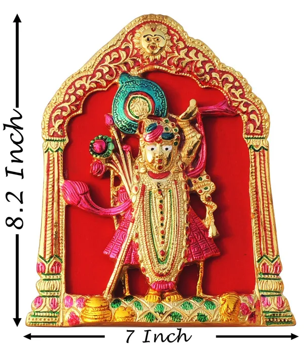 Aluminium_Showpiece_Wall_Hanging_Shree_Nath_Statue_-_7x1x8.2_Inch_(AS433_M)