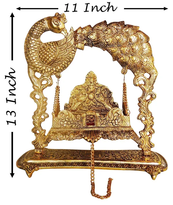 Aluminium_Showpiece_Peacock_Jhula_Statue_-_11x5.5x13_Inch_(AS444_G)