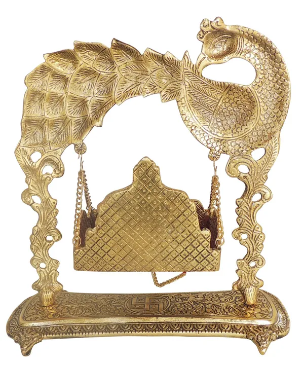 Aluminium_Showpiece_Peacock_Jhula_Statue_-_11x5.5x13_Inch_(AS444_G)